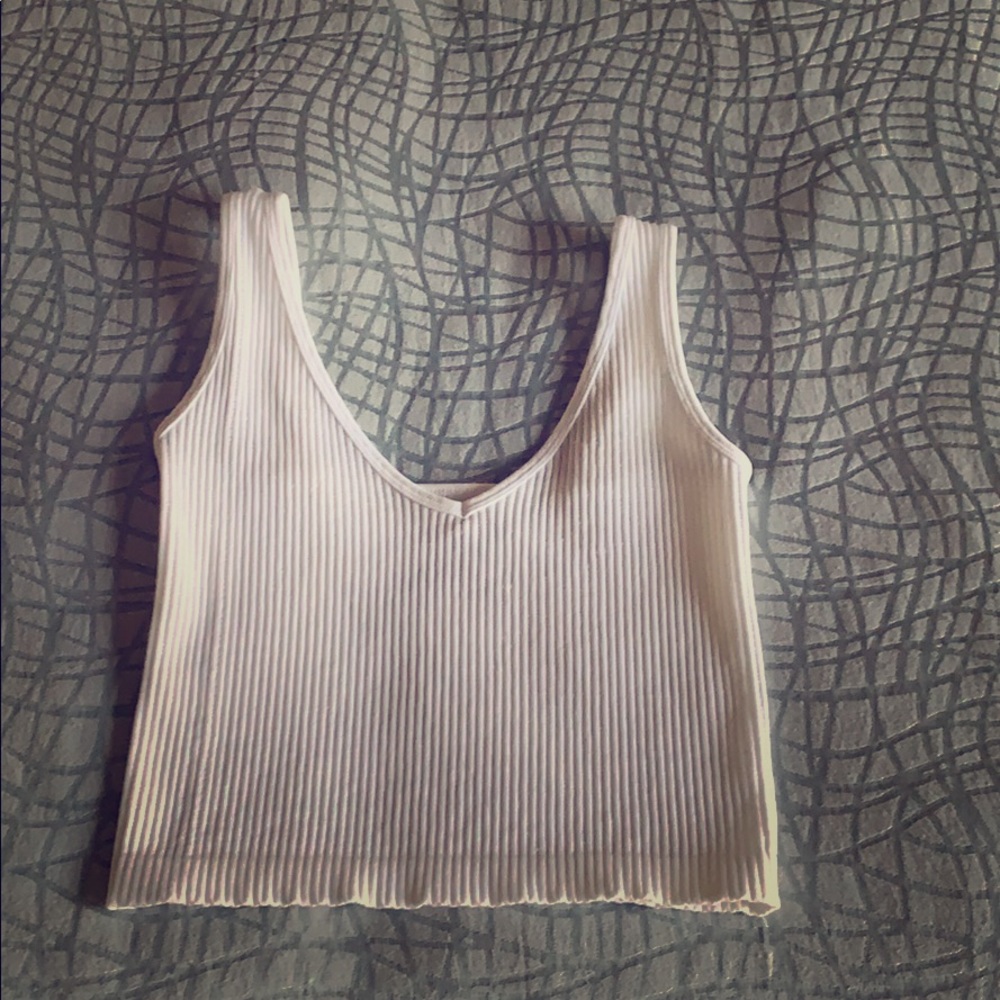Free People white crop top